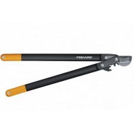Svertinės sodo žirklės prasilenkiančiais ašmenimis su kablio formos galvute (L) FISKARS 112590