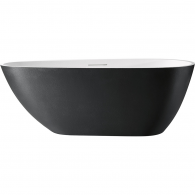 Laisvai Pastatoma Akmens Masės Vonia AMUE-003BW 170x75 cm.