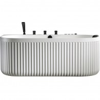 Laisvai pastatoma prie sienos montuojama SPA vonia su hidromasažu AMUE-A005W 170x80x63 cm Laisvai pastatoma prie sienos montuojama SPA vonia su hidromasažu AMUE-A005W 170x80x63 cm