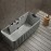 Laisvai pastatoma prie sienos montuojama SPA vonia su hidromasažu AMUE-D005G 170x75x60 cm Laisvai pastatoma prie sienos montuojama SPA vonia su hidromasažu AMUE-D005G 170x75x60 cm
