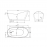 Laisvai stovinti vonia AMO-1049DB 170x80x72 cm