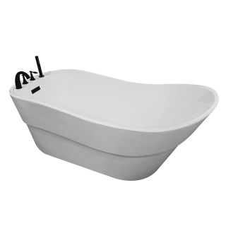 Laisvai stovinti vonia su juodu maišytuvu AMO-1036D 170x80x72 cm Laisvai stovinti vonia su juodu maišytuvu AMO-1036D 170x80x72 cm