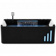 Masažinė vonia AMUE Aura 170 × 80 × 62 cm Black Masažinė vonia AMUE Aura 170 × 80 × 62 cm Black