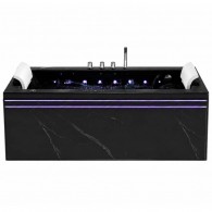 Masažinė vonia AMUE Avella 170x86x63 cm Black Masažinė vonia AMUE Avella 170x86x63 cm Black