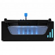 Masažinė vonia AMUE Bella su hidromasažu ir Bluetooth sistema, 170x80x60 cm Black Masažinė vonia AMUE Bella su hidromasažu ir Bluetooth sistema, 170x80x60 cm Black