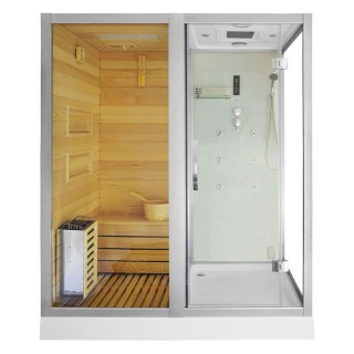 Sauna Su Hidromasažine Dušo Kabina AMO-1752W Kairė TRIO 180x110 cm. Sauna Su Hidromasažine Dušo Kabina AMO-1752W Kairė TRIO 180x110 cm.