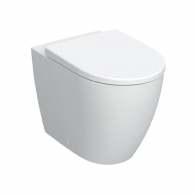 Geberit iCon Pastatomo WC Puodo Rinkinys, Priglaudžiamas Prie Sienos, Uždara Forma, Rimfree, Su WC Puodo Dangčiu